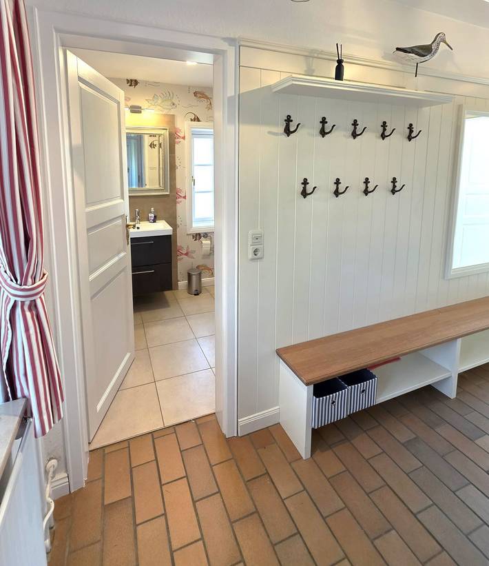 Ferienhaus Eulenkamp 8a: Dhh links, 200 m zum Strand, Kaminofen in Wyk auf Föhr (Stadt), Wyk auf Föhr