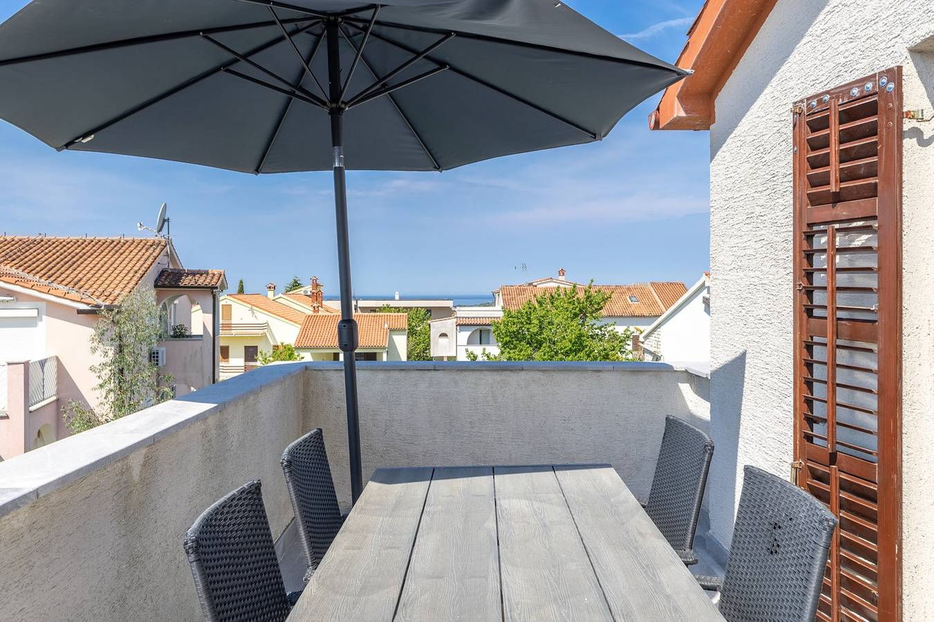 Ganze Wohnung, Apartment Mirjana V mit Balkon und Meerblick in Poreč, Grad Poreč