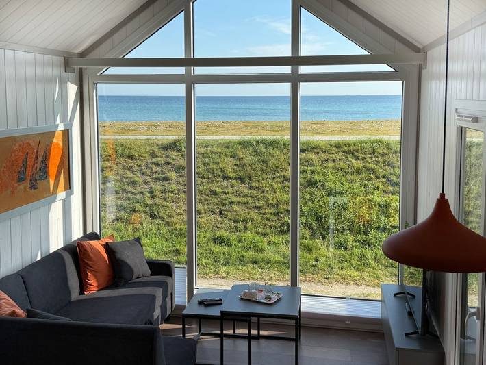 Ferienhaus mit meerblick für 4 Personen, mit Garten