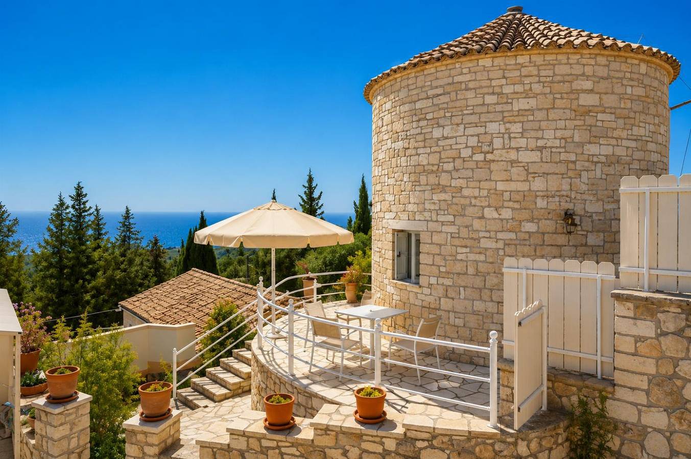 Villa für 2 Personen mit Terrasse in Vlachopoulatika, Paxos
