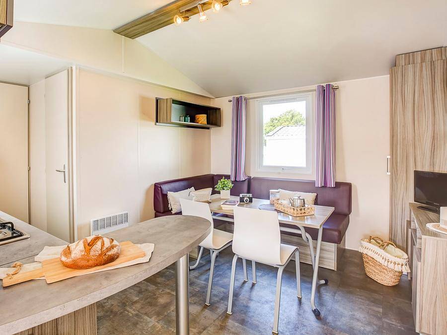  Camping Le Tedey - Stacaravan 4 personen - Stacaravan Standaard - 2 slaapkamers in Lac de Lacanau, Lacanau