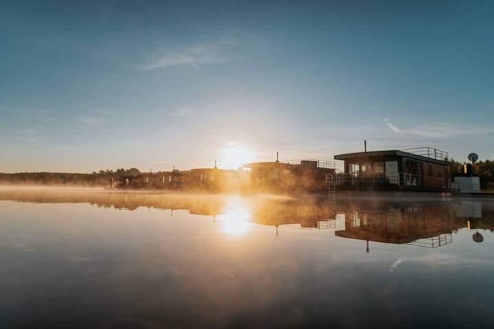 Ferienhaus für 4 Personen, mit Ausblick und Terrasse sowie Seeblick in Sachsen