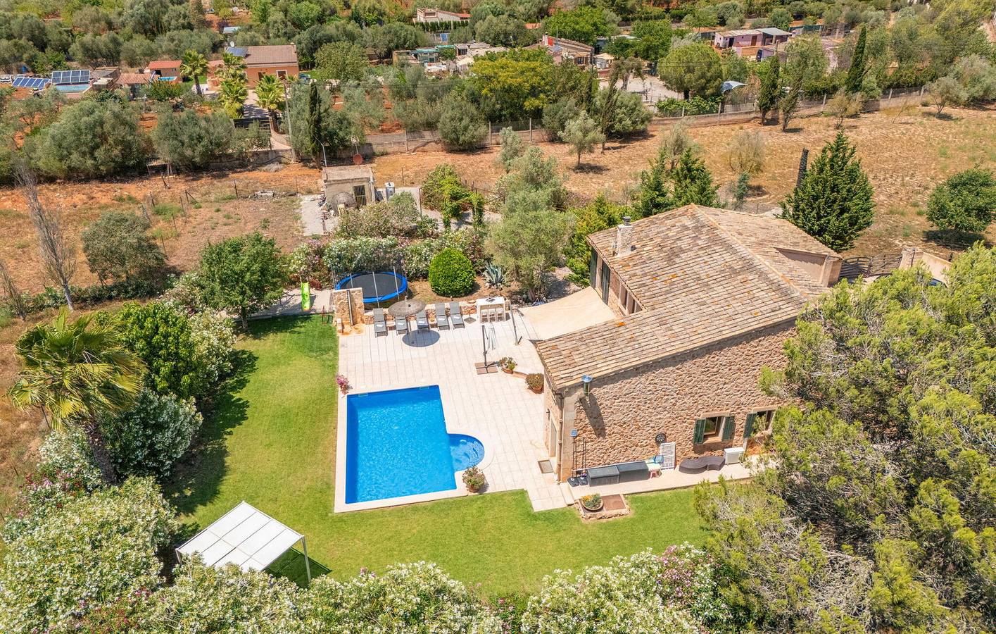 Gemütliche Wohnung mit Pool und Grill, in der Nähe von Ses Alqueries in Sencelles, Mallorca Inselmitte