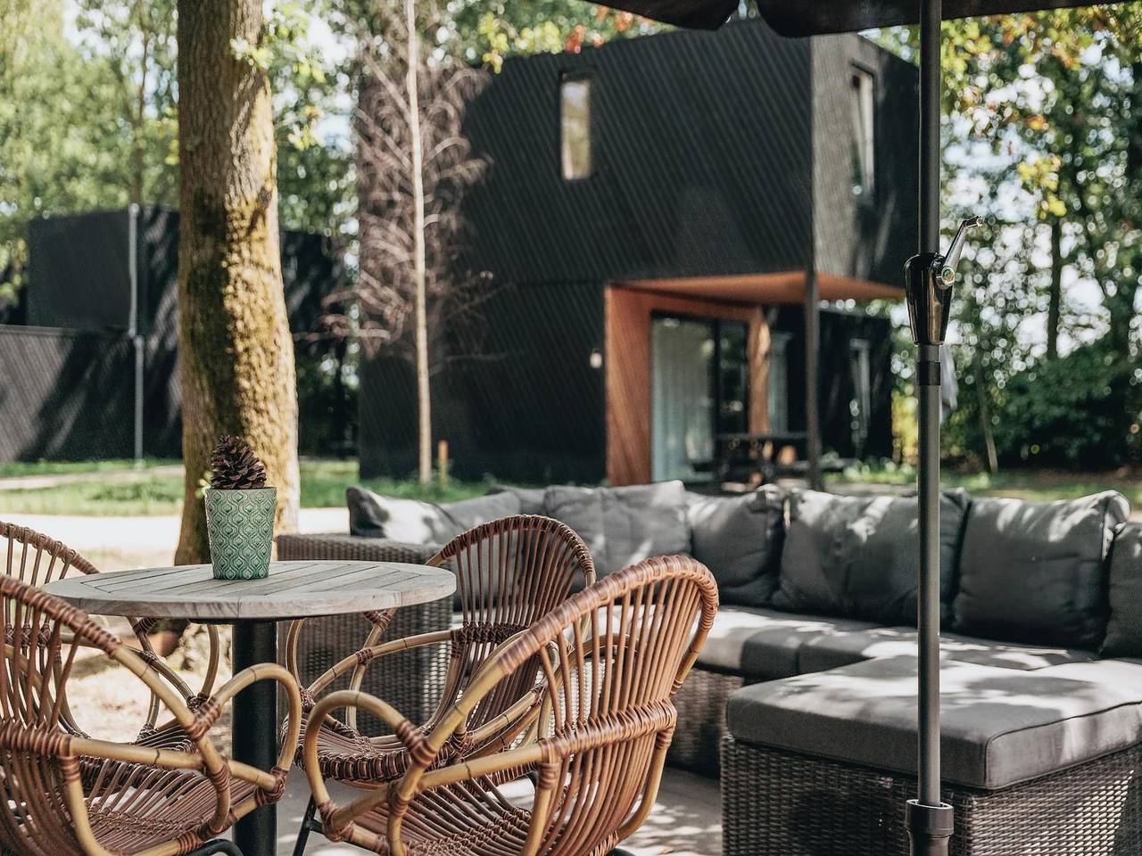 Lodge in Schaijk met Tuinterras in Landerd, Noord-Brabant