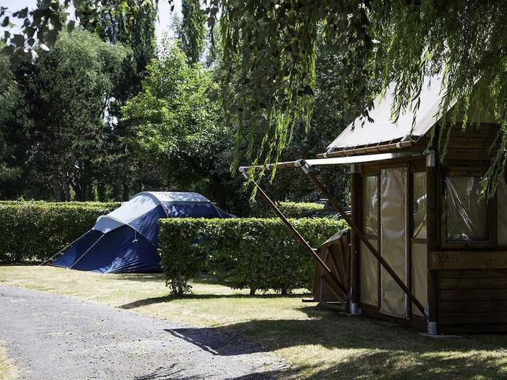 Camping Du Lac Terre d'Auge - Tienda de lona y madera 2 personas - Tienda vivac (sólo ciclistas) in Sainte-Famille-en-Auge, Region de Lisieux
