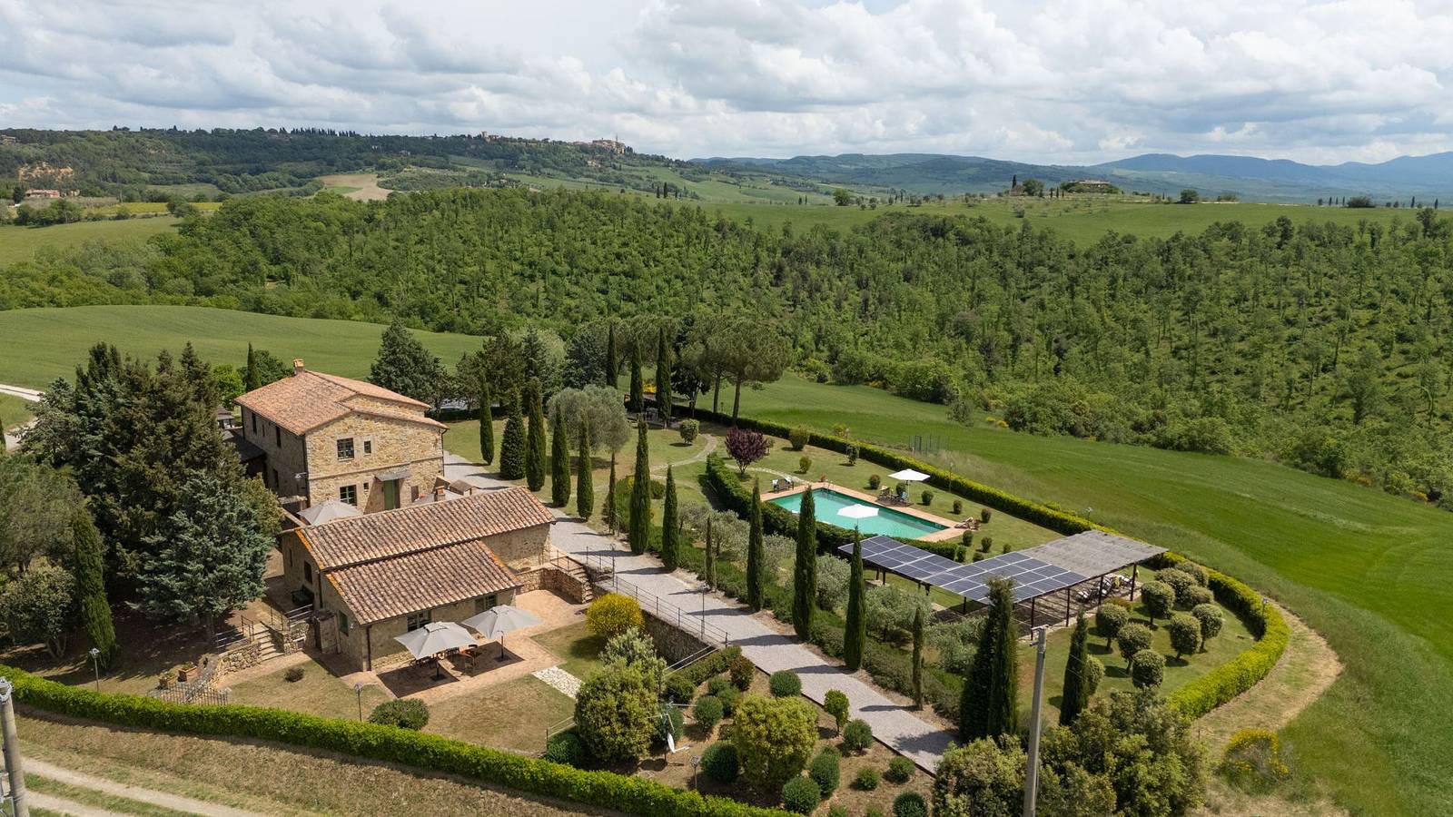 Villa für 11 Personen mit Seeblick in Pienza, Orciatal