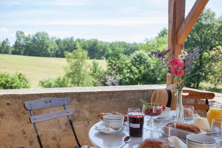 Maison de campagne pour 4 personnes, avec jardin ainsi que piscine et vue, animaux acceptés à Montcabrier - 3