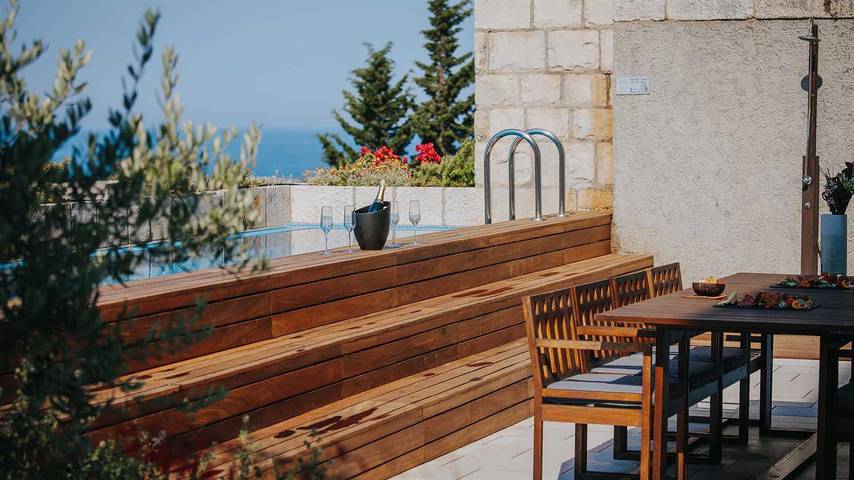 Ferienhaus für 8 Personen, mit Balkon/Terrasse und Terrasse sowie Pool in Dubrovnik - 4