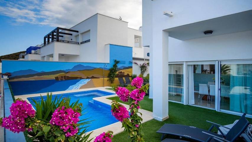 Casa rural para 8 personas, con vistas además de piscina y jardín en San José (Almería) - 4