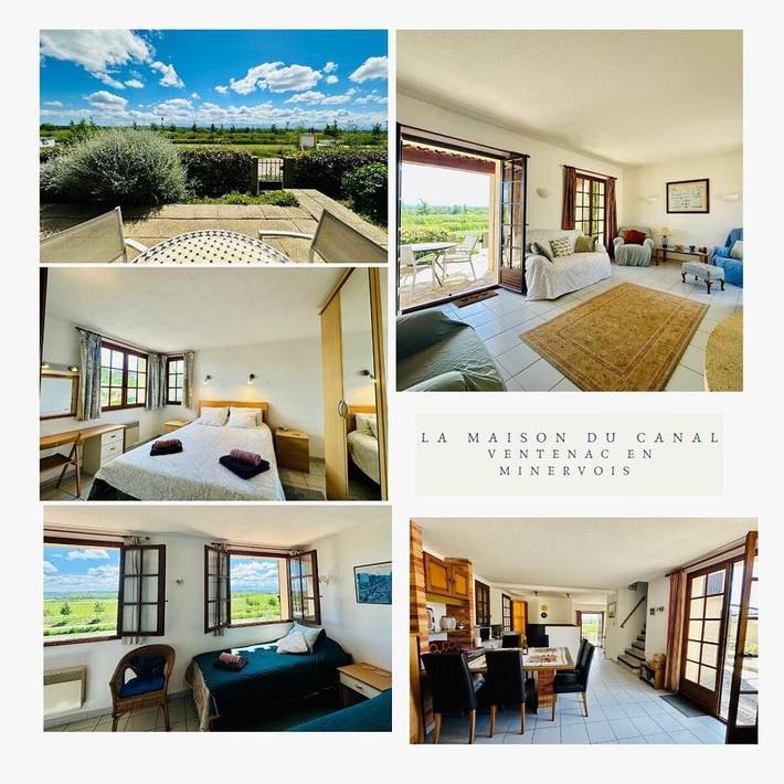 Location de vacances pour 6 personnes, avec jardin ainsi que vue et piscine, animaux acceptés à Ventenac-en-Minervois - 2