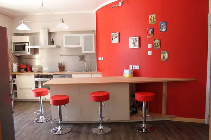 Gîte pour 4 personnes, avec Balcon à Faucon-de-Barcelonnette