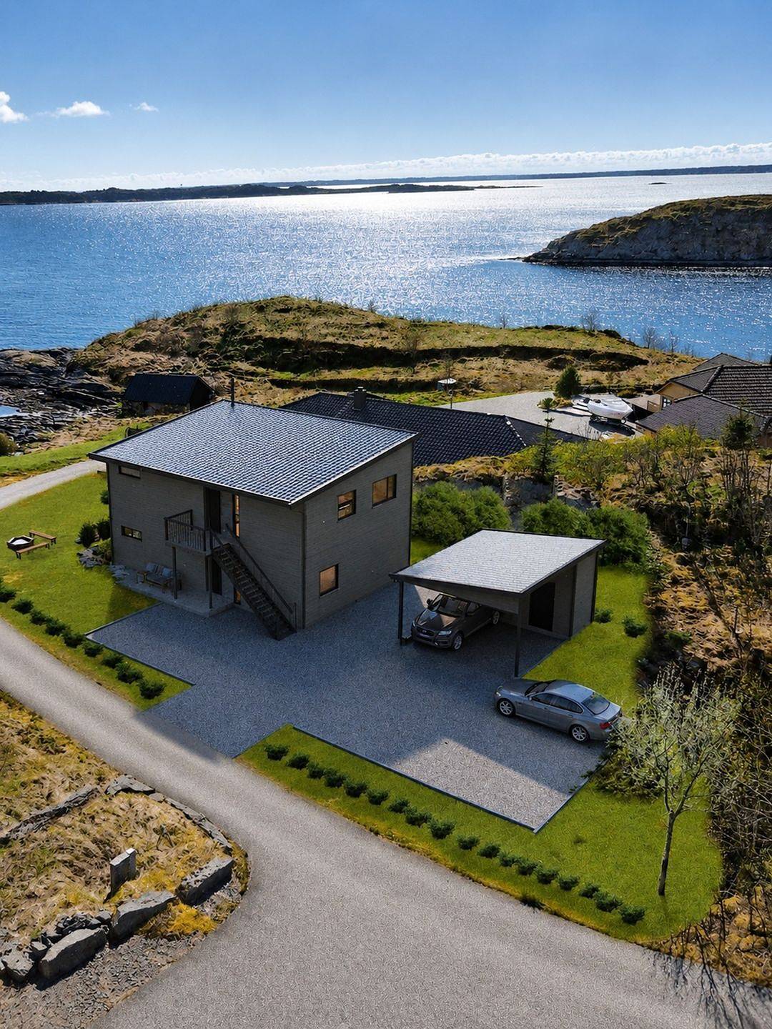Ferienwohnung Bøvågen nördlich Hansestadt Bergen Westnorwegen im Obergeschoss in Radøy
