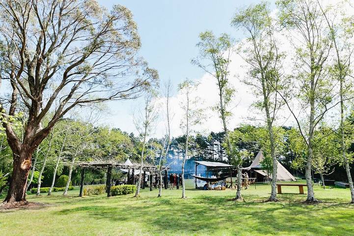 Log cabin for 16 people, with garden in New South Wales