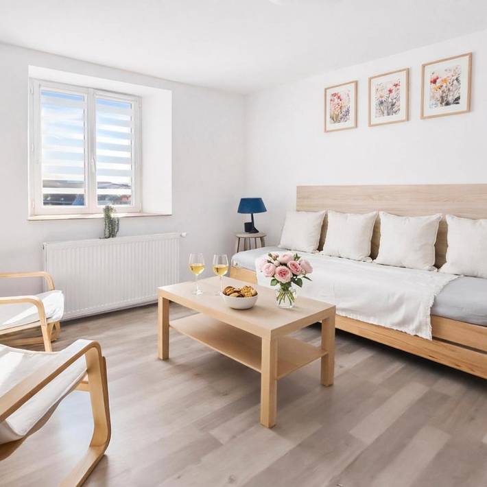 Appartement de vacances pour 6 personnes, avec vue et jardin