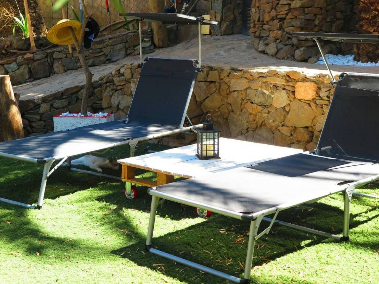 Apartamento entero, "Casita Antonio" mit eigener Terrasse und Garten in Fataga, San Bartolomé de Tirajana