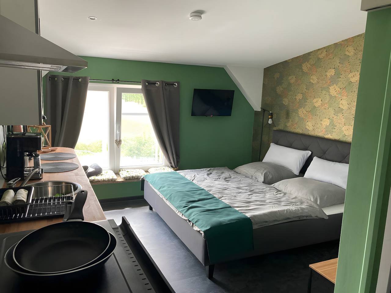 Zimmer 'Mikroappartement Wald' mit Seeblick, Terrasse und Wlan in Friedrichswalde, Barnimerland Region