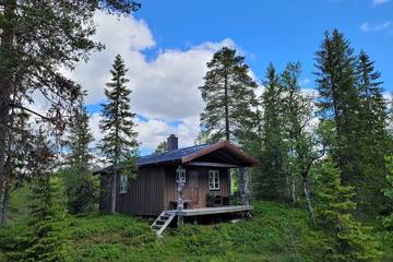 Blockhütte für 4 Personen, mit Garten, mit Haustier in Tröndelag