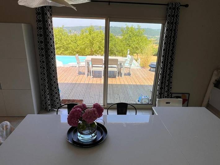 Location de vacances pour 10 personnes, avec jardin ainsi que piscine et vue, animaux acceptés à Veyrines-de-Domme - 2