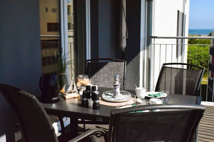 Ferienwohnung für 2 Personen, mit Balkon und Ausblick sowie Sauna in Schillig - 3