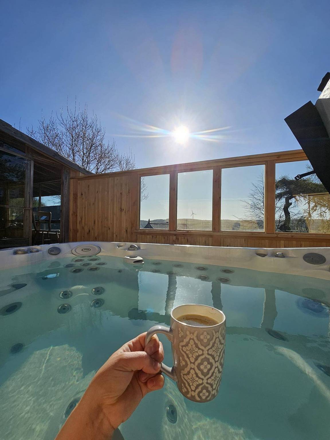 Luxury Welsh wooden cabin in Denbighshire