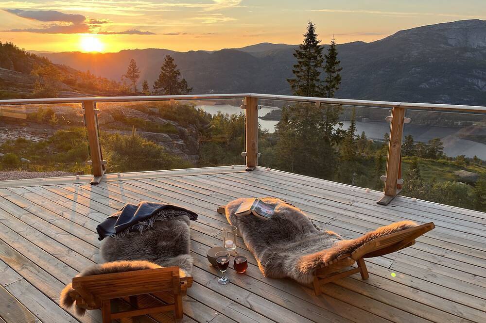 Ferienhaus Trollebo - unverbauter Blick - Bergpanorama - Skipiste - Wandern in Vrådal, Kviteseid