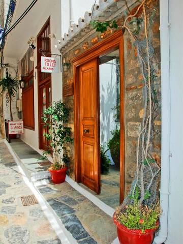Maison d’hôte pour 3 personnes, avec balcon ainsi que jardin et vue à Hydra