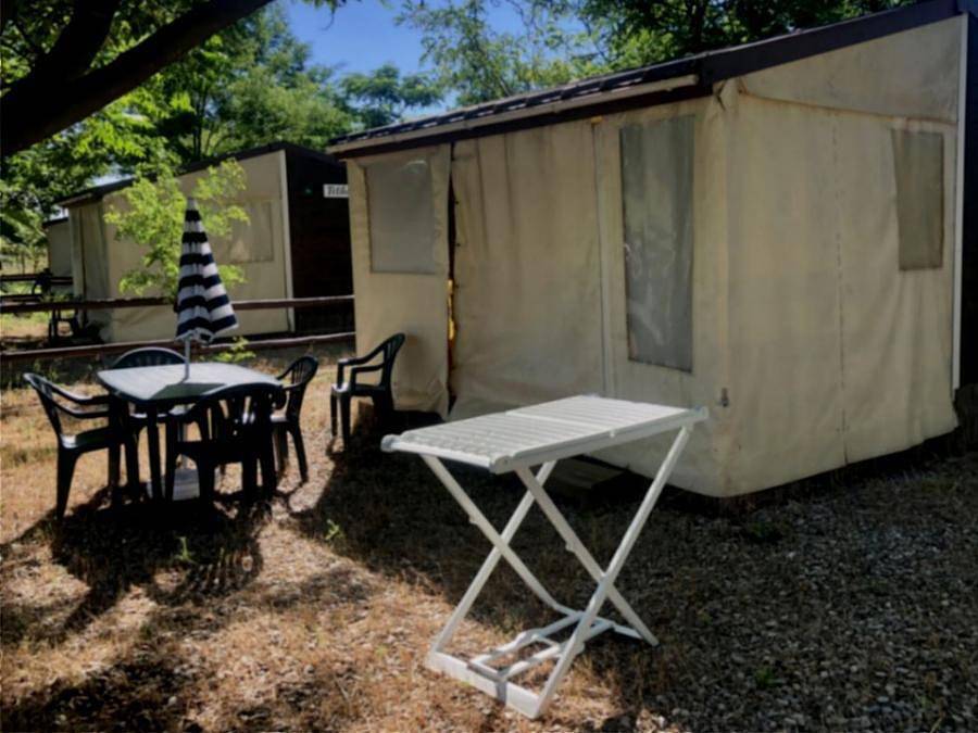 Camping Paradis les Rives de l'Hérault - Bungalow de lona 4 personas - Tithome sin ducha in Gignac, Región de Lodève