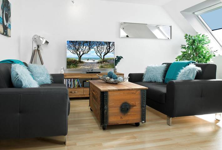 Ferienwohnung für 4 Personen, mit Garten und Sauna sowie Ausblick, mit Haustier in Weitendorf-Hof - 3