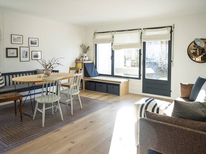 Ferienwohnung für 6 Personen, mit Terrasse und Garten in Trin