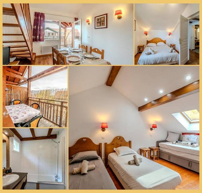 Gîte pour 6 personnes, avec balcon et jardin ainsi que vue et piscine à Lugrin - 3