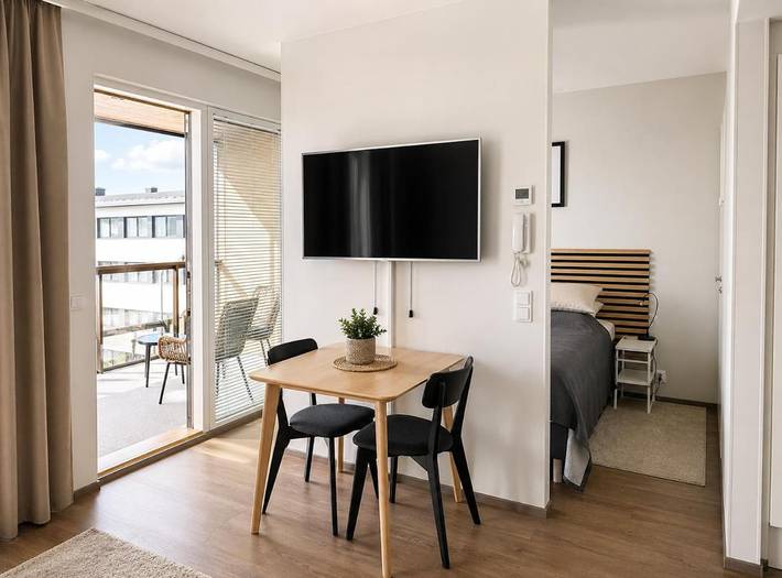 Appartement de vacances pour 7 personnes, avec Balcon et Jardin