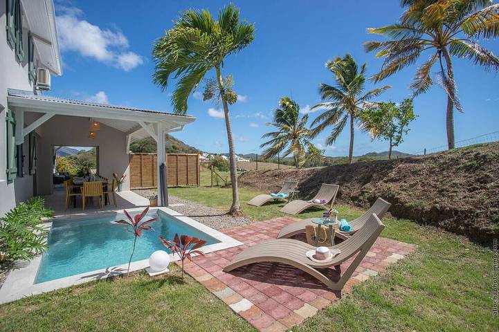Chalet für 6 Personen, mit Terrasse und Garten in der Karibik