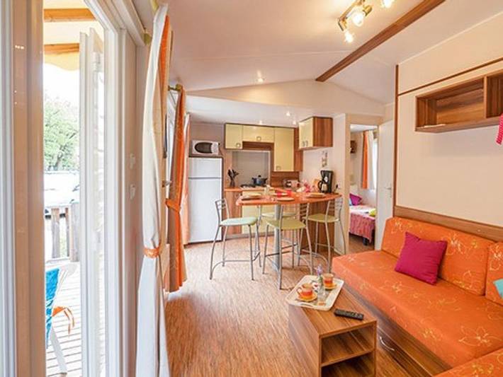 Mobil home pour 6 personnes, avec piscine et bassin pour enfant à Montagnac-Montpezat - 3