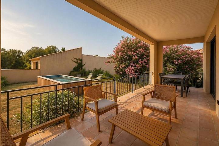 Villa pour 8 personnes, avec piscine ainsi que jardin et balcon à Valras-Plage - 2