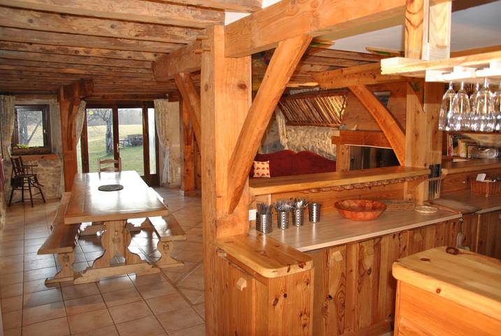 Gîte pour 10 personnes, avec jardin ainsi que terrasse et sauna à Saint-Agnan-en-Vercors - 4
