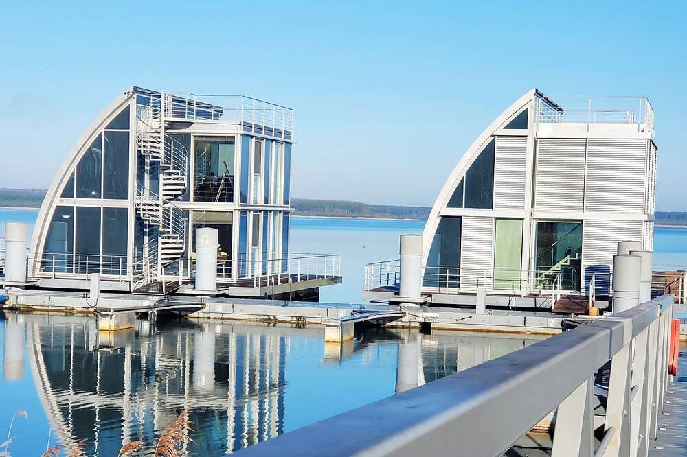 Ganze Wohnung, Schwimmende Ferienwohnung auf dem Geierswalder See in Geierswalde, Elsterheide