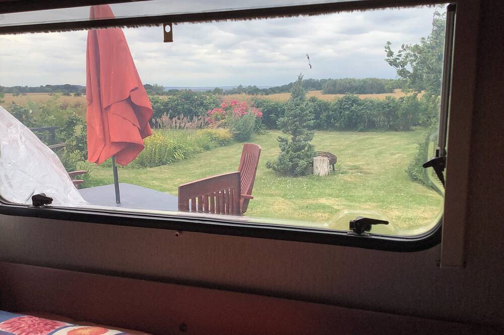Ostseeblick vom Frühstückstisch in Dassow, Nordwestmecklenburg (Wismar und Umgebung)