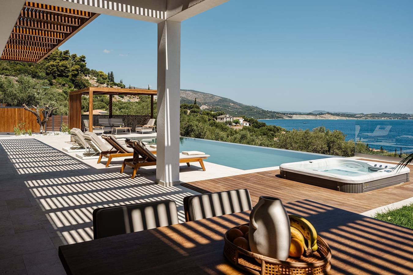 Villa für 5 Personen mit Meerblick in Keri, Laganas