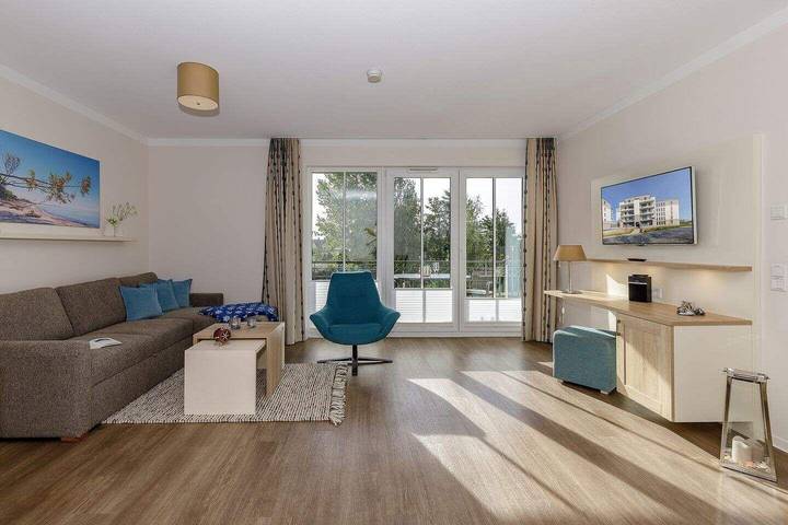 Ferienwohnung für 4 Personen, mit Balkon und Terrasse sowie Pool und Sauna in Börgerende-Rethwisch