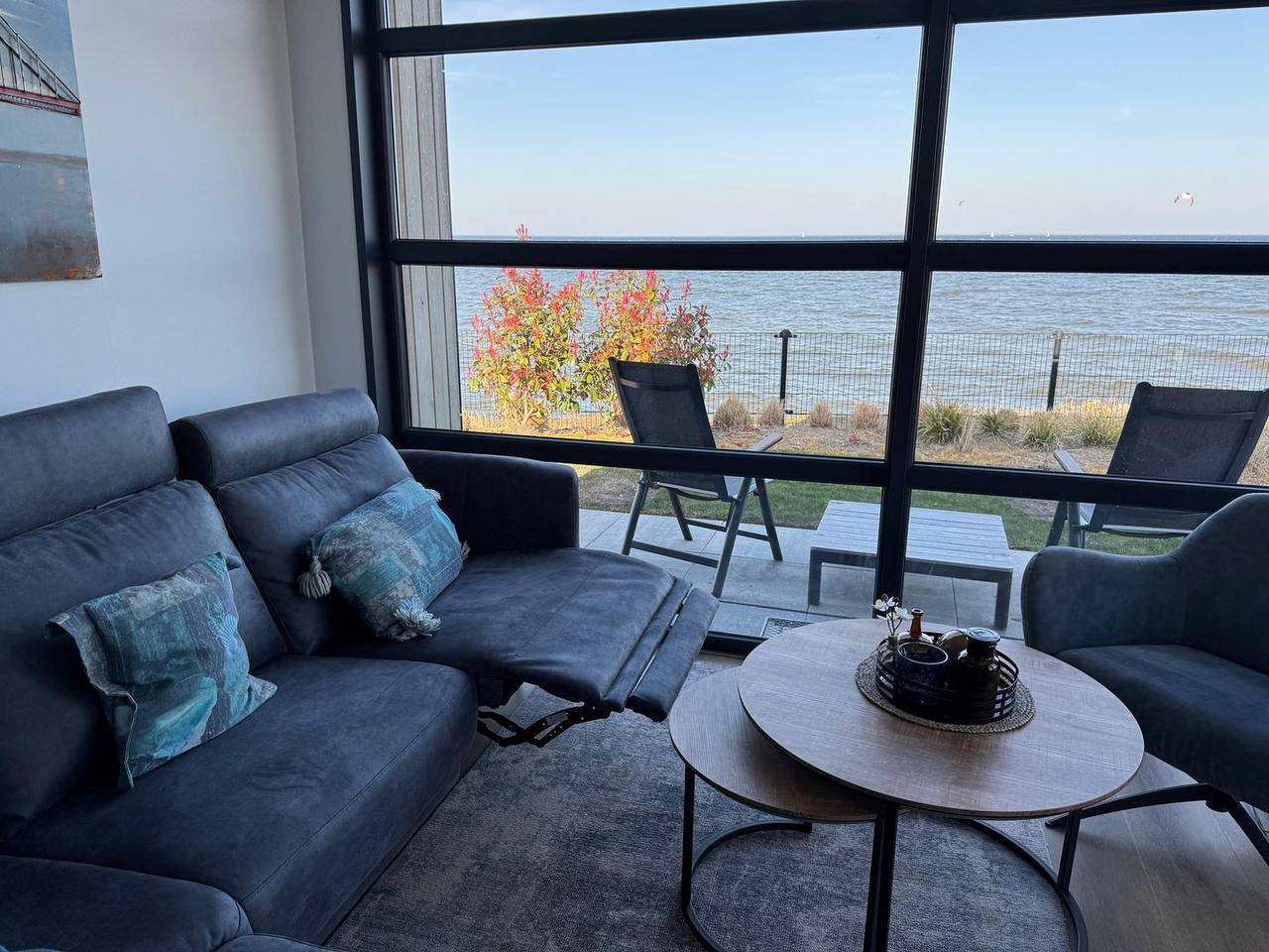 Erste Reihe - mit Zaun - Premium-Chalet Ijsselmeerstrand in Enkhuizen, Ijsselmeer