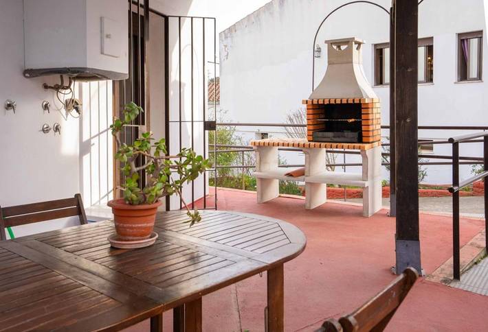 Casa rural con piscina para 4 personas, con jardín además de vistas y piscina en Provincia de Huelva