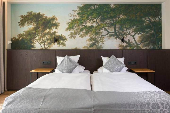 Hôtel pour 2 personnes, avec Terrasse et Jardin ainsi que Piscine et Sauna