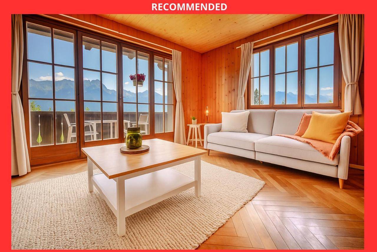 Ganze Wohnung, Two-Bedroom Apartment with Balcony and Terrace in Leysin, Alpes Vaudoises