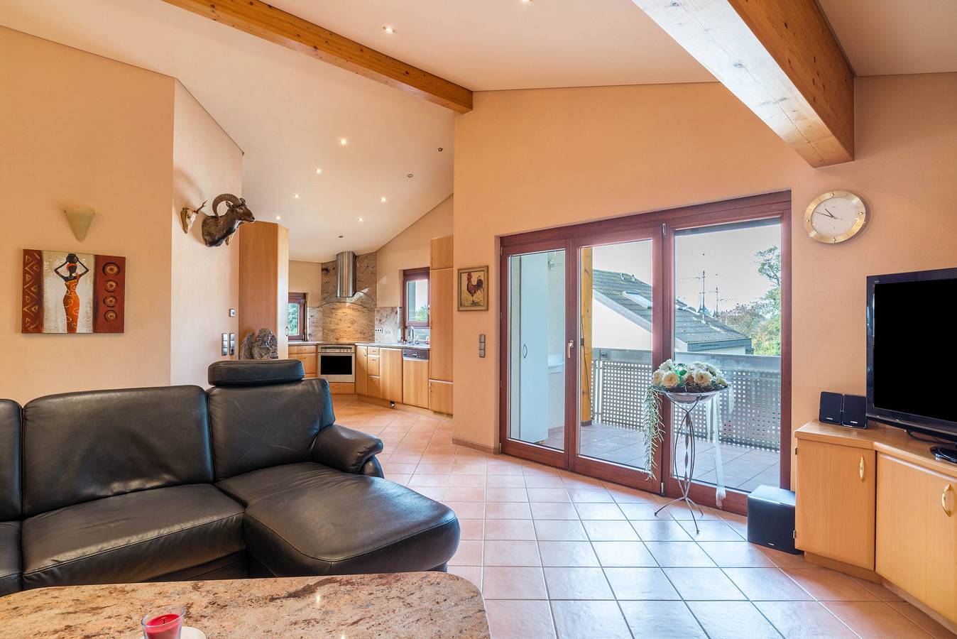 Ganze Wohnung, Ferienwohnung 'Haus Am Bächel' mit Balkon und Wlan in Lauf, Mittlerer Schwarzwald