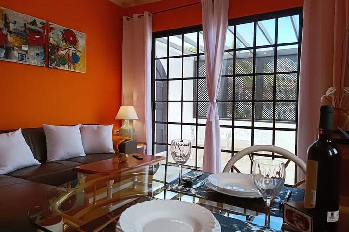 Ferienhaus für 3 Personen, mit Terrasse