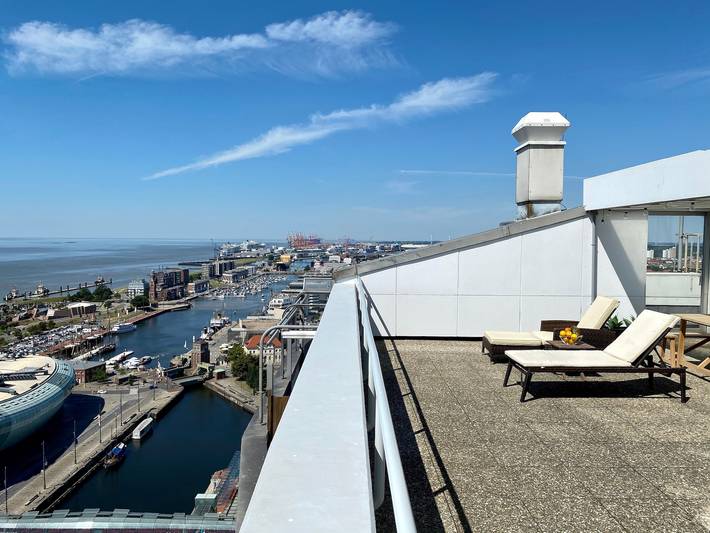 Ferienwohnung für 6 Personen, mit Terrasse und Pool sowie Sauna und Ausblick rund um die Havenwelten - 2