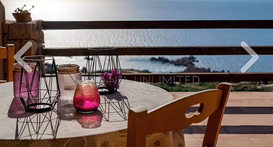 Apartamento para 6 personas, con balcón/terraza además de vistas y vistas al mar, Se admiten mascotas en Costa Paradiso