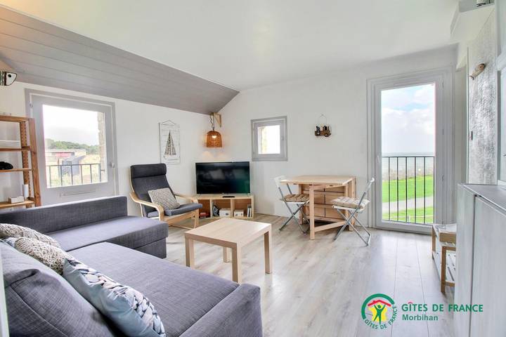 Gîte pour 4 personnes, avec Jardin et Vue dans Plage Tumiac