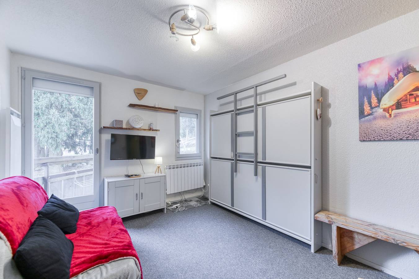 Apartamento entero, Apartamento 'Les Sapins 1' con vistas a la montaña y balcón in Prapoutel, Les Adrets