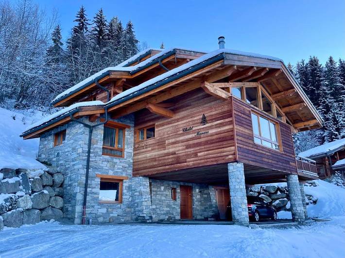 Chalet pour 10 personnes, avec Balcon et Jacuzzi ainsi que Terrasse et Vue dans Les Arcs